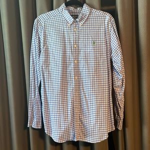 Boys Light Blue Polo Ralph Lauren Button Up Size XL 18-20